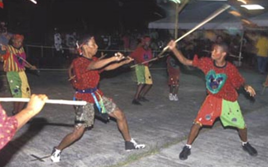 Traditional Mas Characters - Calinda or Kalenda (Stick Fighting)